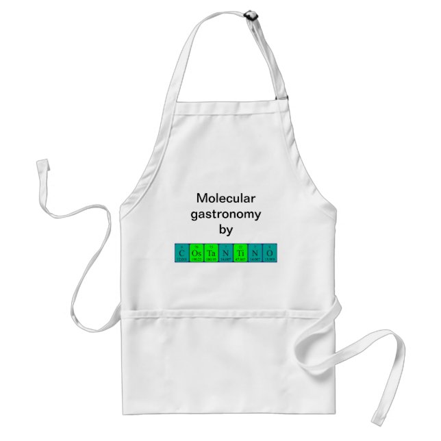 Costantino periodic table name apron (Front)