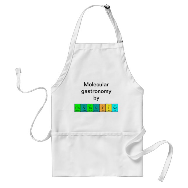 Costantino periodic table name apron (Front)