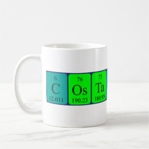 Costantino periodic table name mug