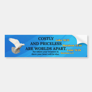 Costly and Priceless - Christian Bumper Sticker