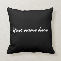 Costomized name pillow.