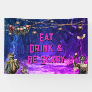 Costume and Cocktails Halloween Banner