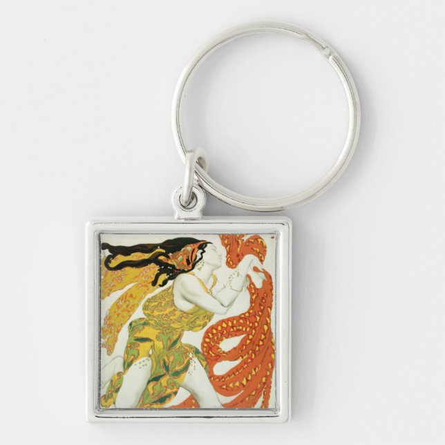 Costume design for a bacchante in 'Narcisse' Key Ring (Front)