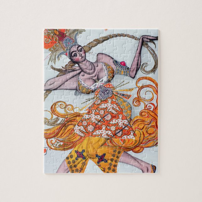 Costume design for a pas de deux danced at the ope jigsaw puzzle (Vertical)