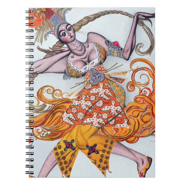 Costume design for a pas de deux danced at the ope spiral notebook (Front)