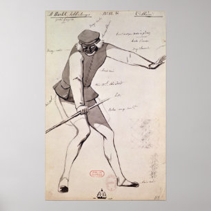 Costume design for an Acrobat Poster