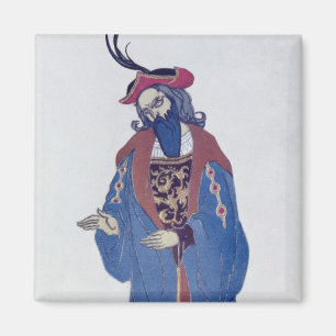 Costume design for Blue-Beard, from Sleeping Beaut Magnet