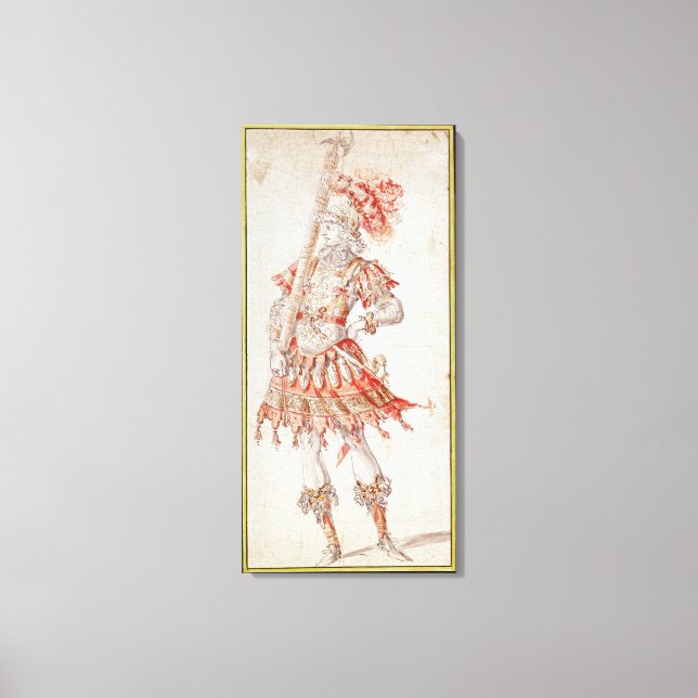 Costume design for Carousel, c.1662 Canvas Print (Front)