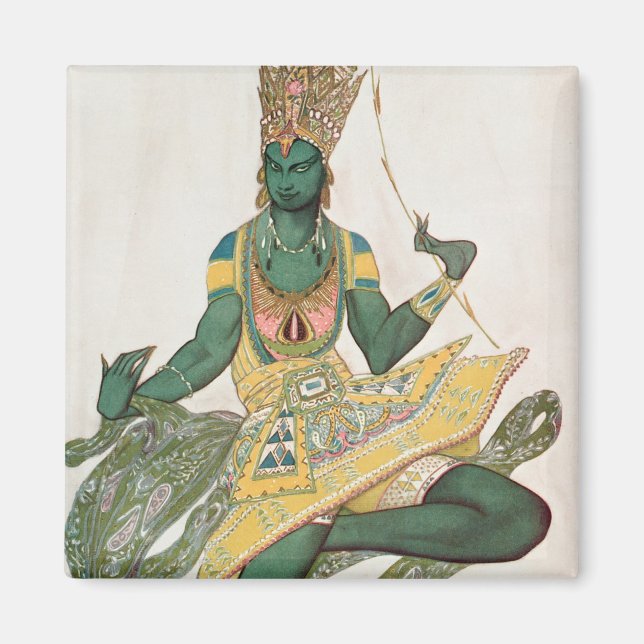 Costume design for Nijinsky as the 'Blue God' Magnet (Front)