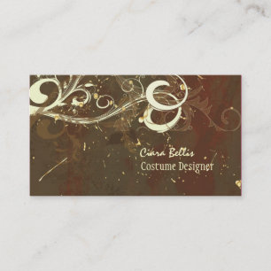 Costume Designer ~ Chocolate swirls Business Card