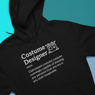 Costume Designer Definition Dark Mode - Film Crew Hoodie