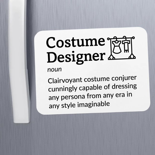 Costume Designer Definition Set Life 3" x 4" Fle Magnet (Creator Uploaded)