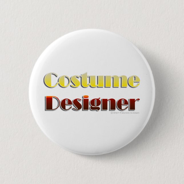 Costume Designer (Text Only) 6 Cm Round Badge (Front)