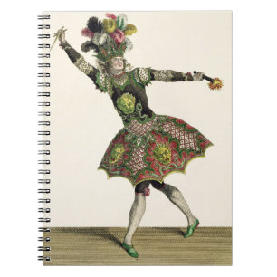 Costume for a demon in 'Armide', 'Psyche' and seve Spiral Notebook