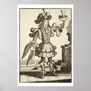 Costume for a Feather Dealer, pub. by Gerard Valck Poster