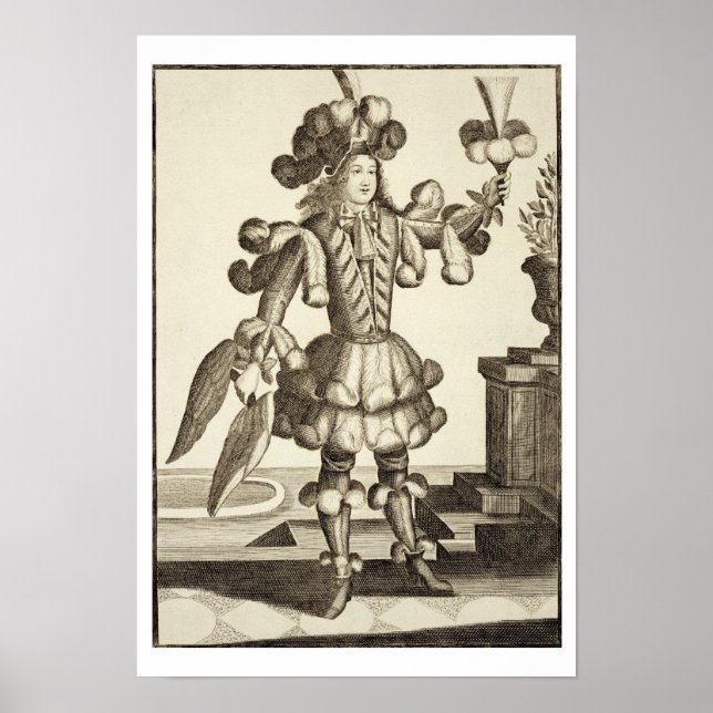 Costume for a Feather Dealer, pub. by Gerard Valck Poster (Front)