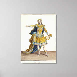 Costume for Apollo in the opera 'Phaethon', engrav Canvas Print