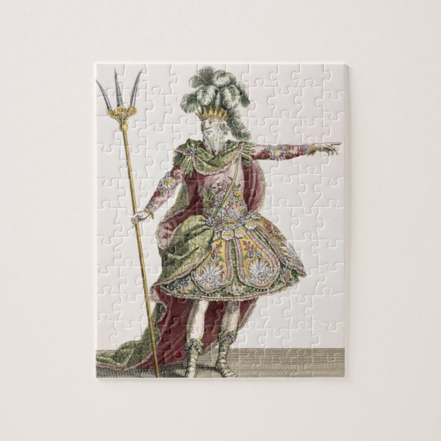 Costume for Neptune in several operas, engraved by Jigsaw Puzzle (Vertical)