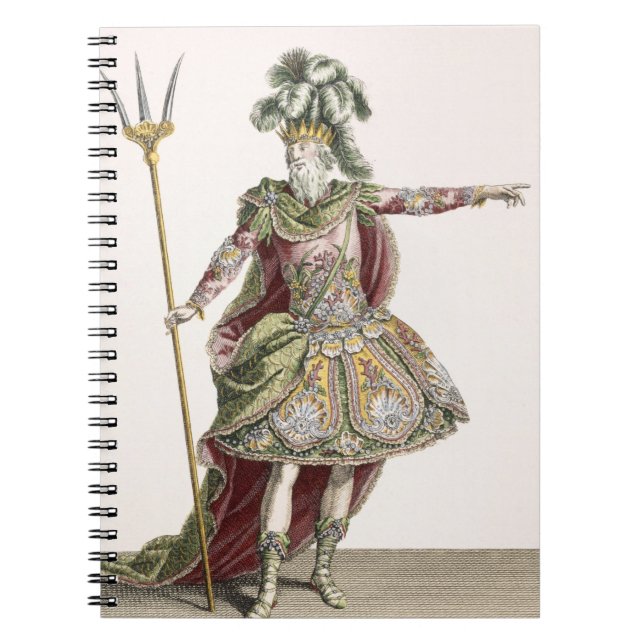 Costume for Neptune in several operas, engraved by Spiral Notebook (Front)