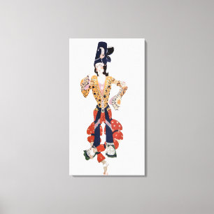 Costume for Nijinsky  in the ballet Canvas Print