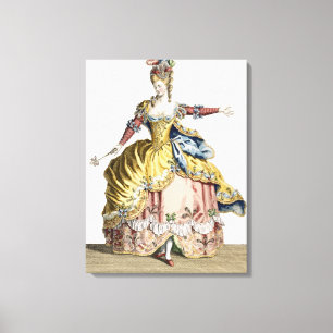 Costume for the Queen of the Sylphs in the Ballet Canvas Print