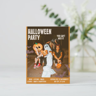 Costume Halloween Party,Vintage Editable Halloween Postcard