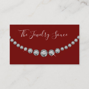 Costume Jewellery Designer Business Card