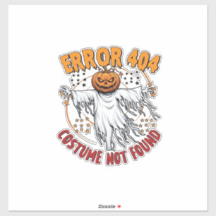 Costume Not Found Halloween Pumpkin Ghost_1