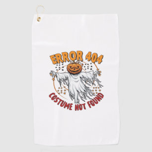 Costume Not Found Halloween Pumpkin Ghost_1 Golf Towel