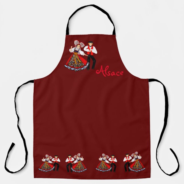 Costume of Alsace, France Apron (Front)