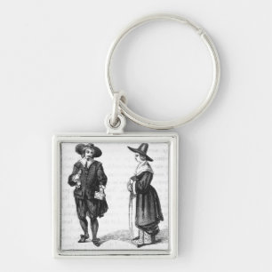 Costume of the Pilgrims Key Ring