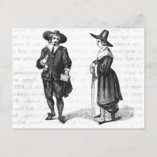 Costume of the Pilgrims Postcard