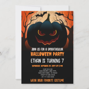 Costume Party Halloween Birthday Party Invitation