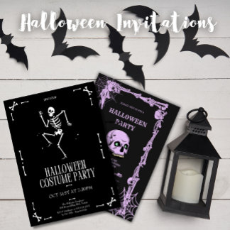 costume party halloween Children Modern Invitation