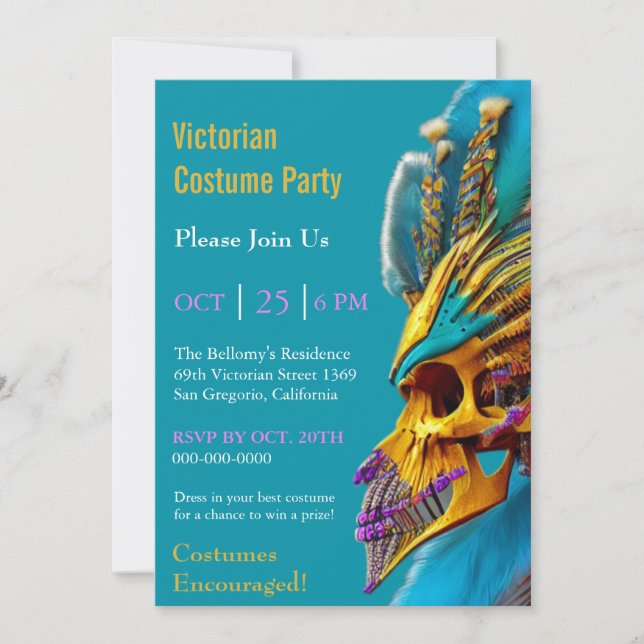 Costume Party Invitation (Front)