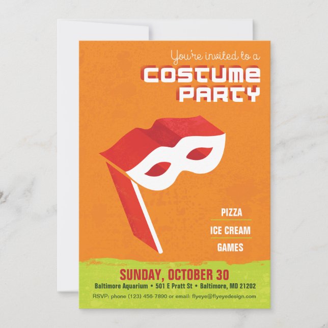 Costume Party Invitation (Front)