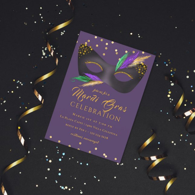 Costume Party Mardi Gras Invitation (Creator Uploaded)