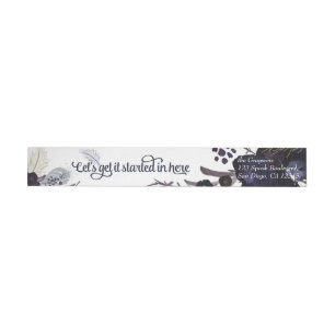 Costume Party Masquerade Bash Wrap Around Label