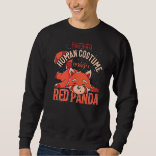 Costume Party Sleeping Zoo Animal Red Panda 1 Sweatshirt