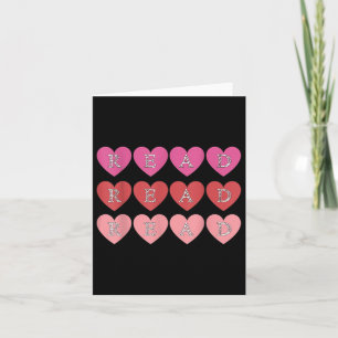 Costume Read Cute Hearts Valentines Day Teacher Li Card