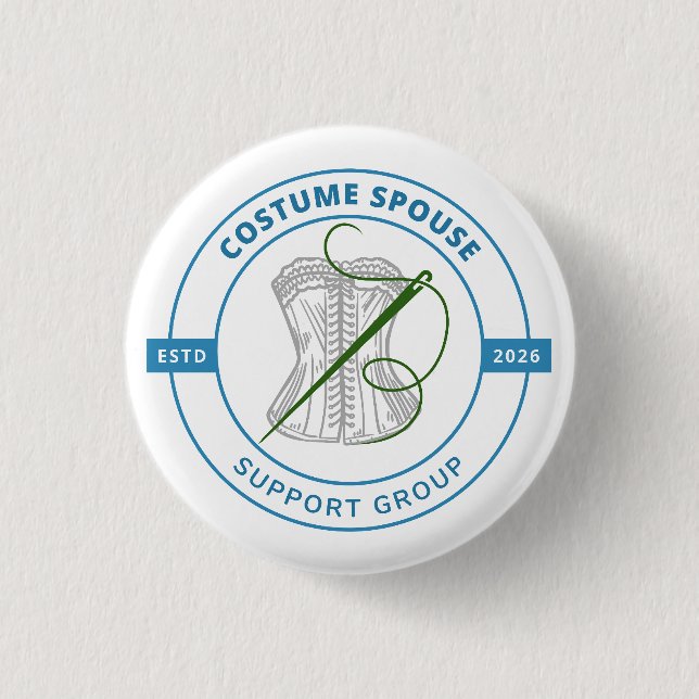 Costume Spouse Support Group 3 Cm Round Badge (Front)