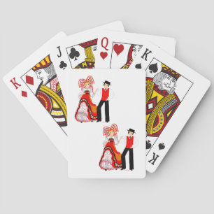 Costume traditionnel d'Alsace, France Playing Cards