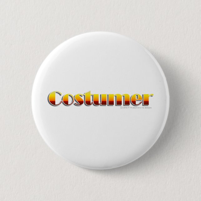 Costumer (Text Only) 6 Cm Round Badge (Front)
