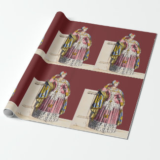 ~ COSTUMES ~A Lady of Rank~ Edward 3rd ~ 1350s Wrapping Paper