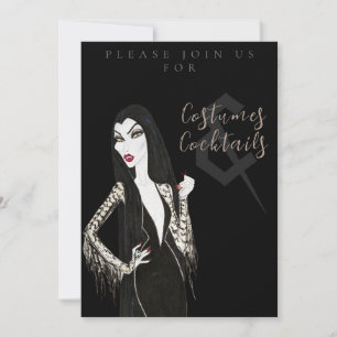 Costumes and Cocktail Halloween Party Invitation