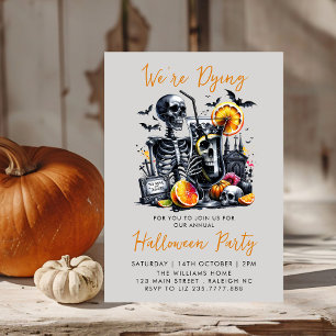 Costumes and Cocktails Adult Halloween Party Invitation