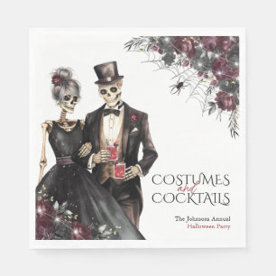 Costumes and Cocktails Adult Halloween Party Napkin