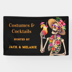 Costumes and Cocktails Adult Party Halloween Banner