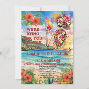 Costumes and Cocktails Adult Party Halloween Invitation