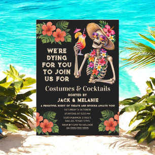 Costumes and Cocktails Adult Party Halloween Invitation